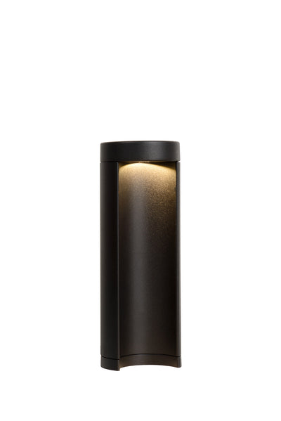 Lucide COMBO lampada da giardino a palo LED, 9W 3000K, IP54 alluminio nero, paletto moderno da esterno 250mm