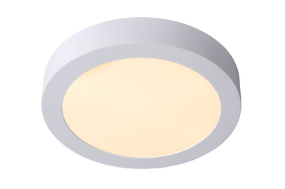 Lucide BRICE Plafoniera LED da bagno, dimmerabile 15W 3000K, IP44 rotonda 24cm Bianco design moderno