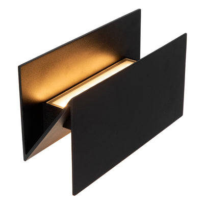 Lucide SWINDON lampada da parete LED 16W 2700K IP54 Nero alluminio design moderno per esterni e interni