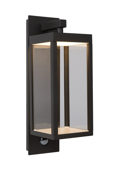 Lucide CLAIRETTE applique a LED 13W 3000K IP54 con sensore di movimento PIR e corpo in antracite