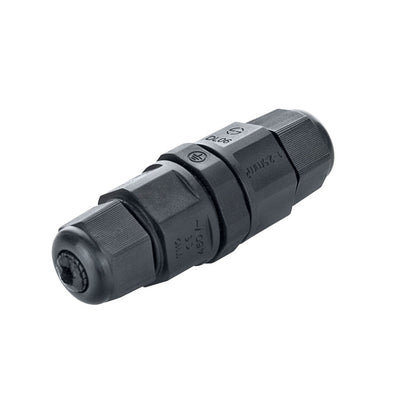 Connettore LED Aigostar impermeabile a 3 poli per cavi da 0.5-2.5mm² IP68 Nero certificato CE RoHS