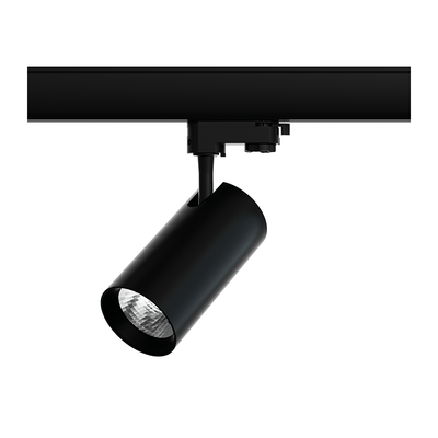 LCB Faretto LED su binario trifase 20W 3000K Corpo nero per illuminazione d'accento flessibile