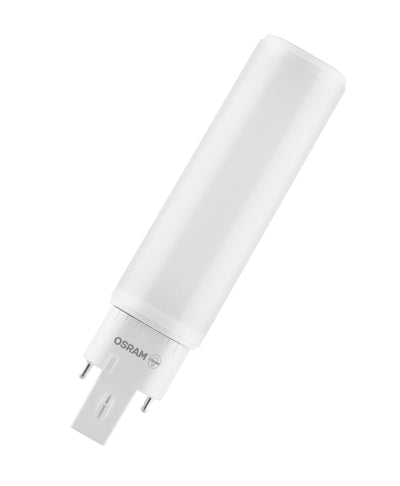 Lampada retrofit Ledvance OSRAM DULUX LED G24Q-2 7W 4000K bianco freddo, 770 lumen, IP20, 220-240V, base ruotabile