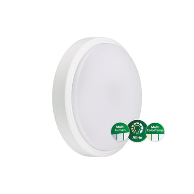Philips CoreLine Applique LED da parete, 12W/20W, 2700K/3000K/4000K, 1200-2000 lumen, IP65 IK10 Bianco