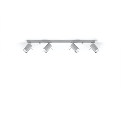 Sollux Lighting Faretto LED da soffitto RING, 4xGU10, IP20, alluminio oro opaco, 220-240V, CE RoHS