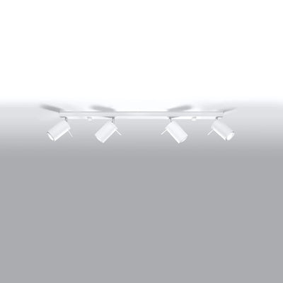 Sollux Lighting faretto da soffitto LED Bianco RING, 4xGU10, IP20, Alluminio, 220-240V, CE RoHS