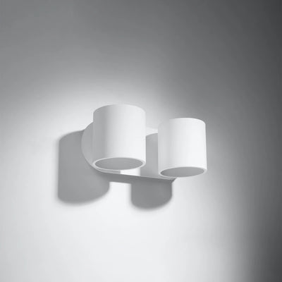 Sollux Lighting ORBIS 2 applique da parete compatibile LED, IP20, 220-240V, Finitura in Alluminio Oro Opaco, CE RoHS