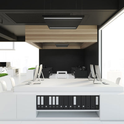Pannello LED da soffitto Spectrum ALGINE LINE 44W 4000K 5300 lumen IP20 600x600mm Nero UGR<16 CRI>80