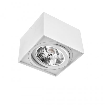 Plafoniera LED da soffitto a montaggio superficiale Spectrum CHLOE AR111 GU10, IP20 Corpo in alluminio bianco, 20W max 250V