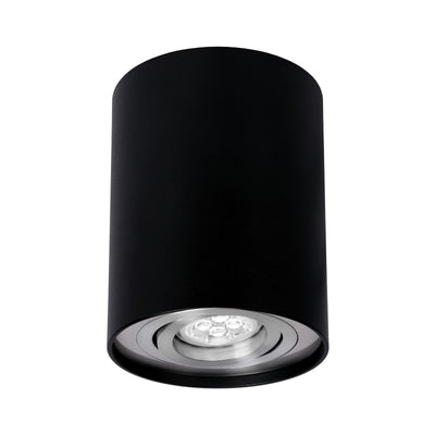 Faretto da soffitto Spectrum CHLOE GU10 LED, IP20 Nero Argento rotondo orientabile, 250V max 10W, alluminio