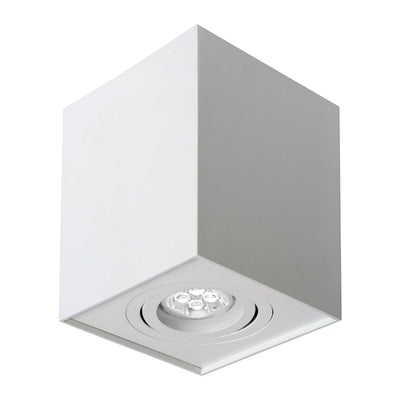 Faretto da soffitto LED Spectrum CHLOE GU10, quadrato orientabile Bianco IP20, alloggiamento in alluminio 250V