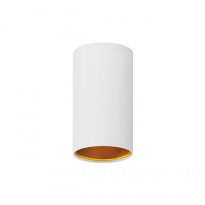 Spectrum CHLOE GU10 faretto LED da superficie, tubo Bianco Oro, IP20, 250V, corpo in alluminio, plafoniera da interno