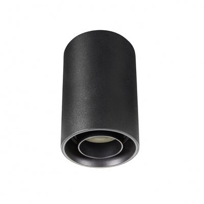Faretto da superficie Spectrum CHLOE LED GU10, IP20, max 10W, rotondo nero orientabile per soffitto