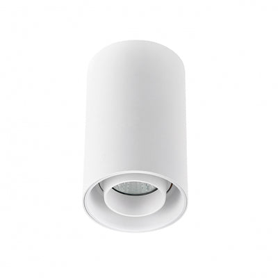 Faretto da superficie Spectrum CHLOE Spot GU10 LED IP20 Bianco Orientabile 50° Montaggio a soffitto 250V Alluminio