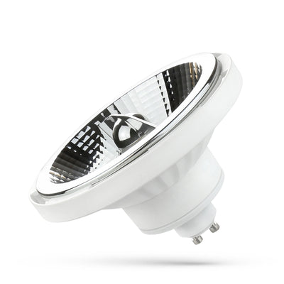 Faretto Spectrum LED AR111 GU10 230V 12W 4000K 1200 lumen 45° Bianco Neutro, corpo bianco, garanzia 5 anni