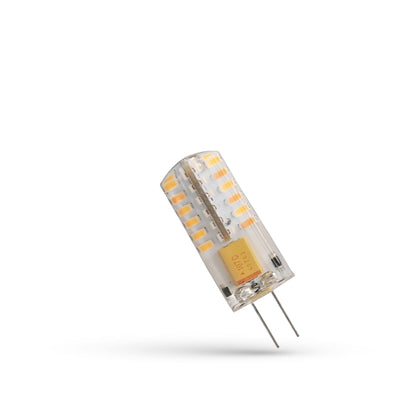 Lampadina a capsula Spectrum LED G4 12V 2W bianco caldo 3000K in silicone 165 lumen fascio 270° non dimmerabile