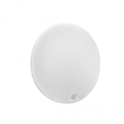 Plafoniera LED Spectrum NYMPHEA PROXI PIR 18W 230V 4000K 2200 lumen 120° IP54 Rotonda Bianca da Superficie