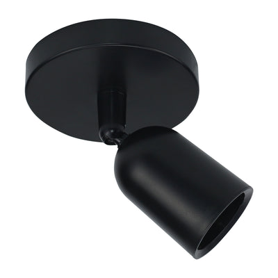 Spectrum SOLIS GU10 Faretto LED da superficie Nero 230V IP20 120x145mm lampadina sostituibile pronta