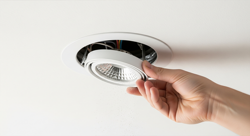 How do I replace recessed spotlights in my ceiling?