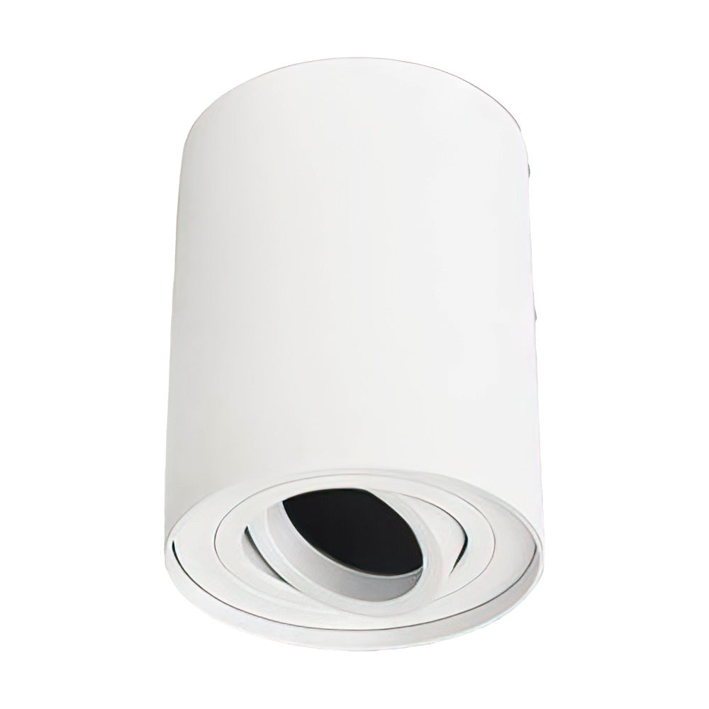 Faretto da soffitto a LED Spectrum CHLOE GU10, a montaggio superficiale, alluminio bianco, IP20, orientabile, 250V