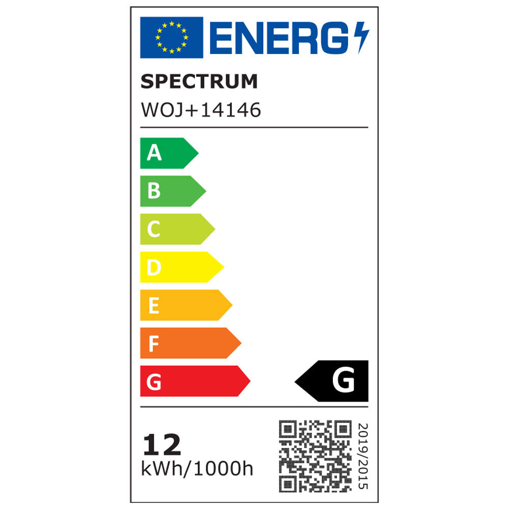 Spectrum LED Spot GU10 AR111 12W 3000K Bianco Caldo 800 lumen fascio 20° 230V non dimmerabile