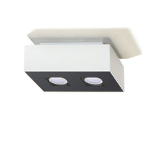 Sollux Lighting plafondspot mono 2 white LED, 50W max, 104mm length, IP20 rated