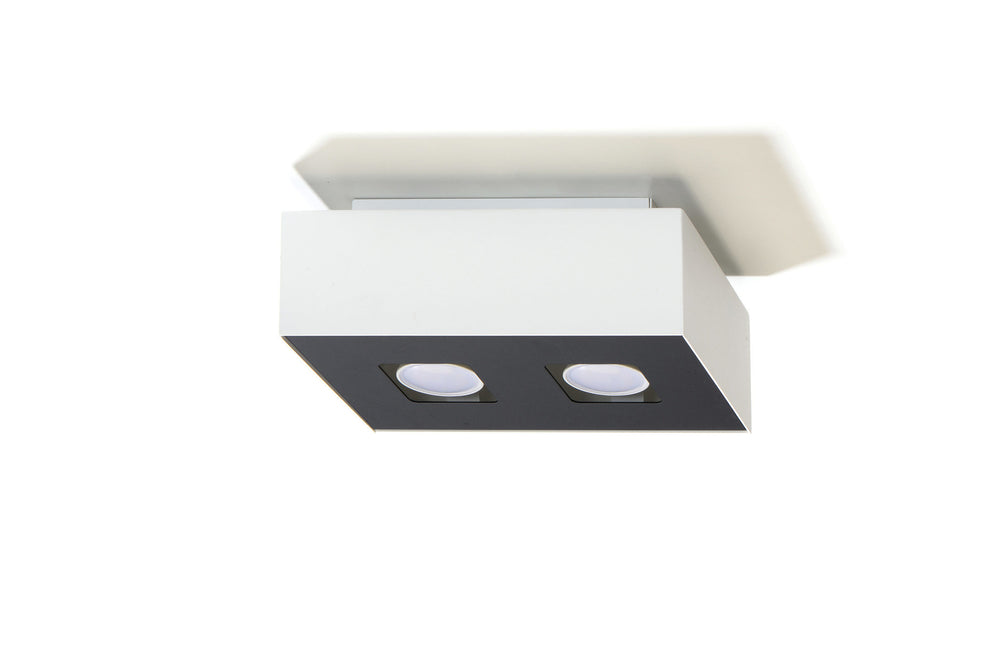 Sollux Lighting plafondspot mono 2 white LED, 50W max, 104mm length, IP20 rated