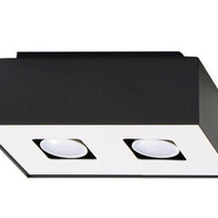 Sollux Lighting plafondspot mono 2 black LED lamp, 50W, 4000K, CRI 80-89, IP20