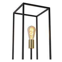 Lucide RUBEN floor lamp, 3xE27 sockets, 220-240V, IP20, Metal Matt Black, Retro style, 1200mm height