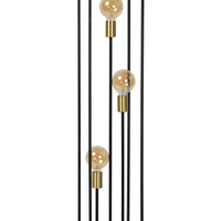 Lucide RUBEN floor lamp, 3xE27 sockets, 220-240V, IP20, Metal Matt Black, Retro style, 1200mm height