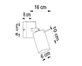 Sollux Lighting LED wall lamp RING white 50W 220-240V IP20 104mm