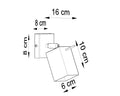 Sollux Lighting LED wall lamp MERIDA white 50W 220-240V 80+ CRI