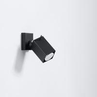 Sollux Lighting MERIDA black LED wall lamp, 220-240V, IP20, 80-89 CRI, aluminum, 50W max