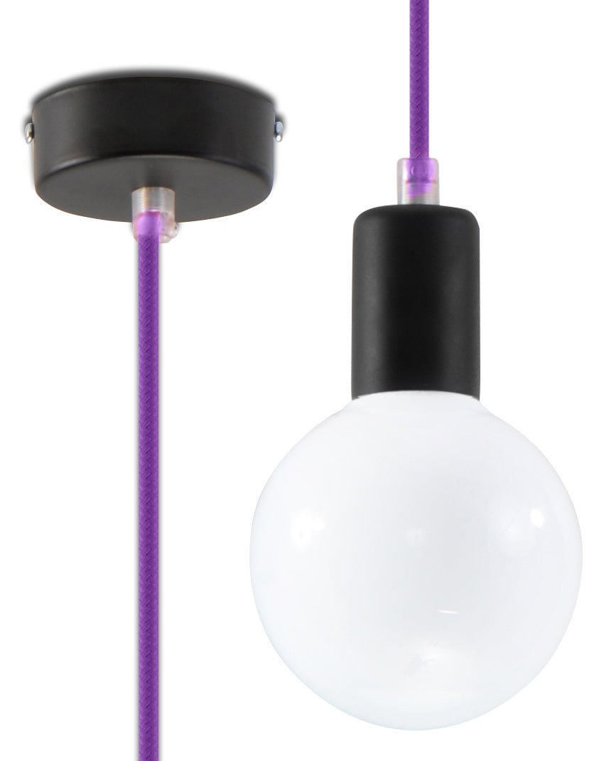 Sollux Lighting hanglamp edison violet LED lamp 220-240V IP20