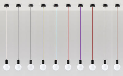 Sollux Lighting LED lamp Tsong black & red pendant - 220-240V AC, CE & RoHS certified, IP20