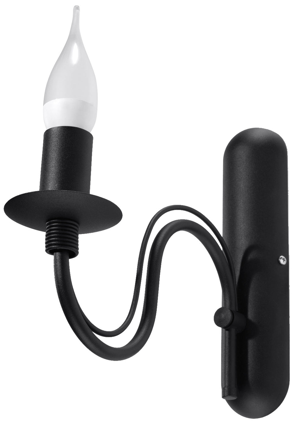 Sollux Lighting minerwa black wall LED light 104mm 50W IP20
