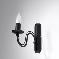 Sollux Lighting minerwa black wall LED light 104mm 50W IP20
