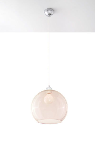 Sollux Lighting hanglamp BALL champagne LED fixture with aluminum steel, up to 50W