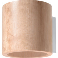 Sollux Lighting orbis wooden LED wall lamp, IP20, 220-240V, 50Hz, CE certified