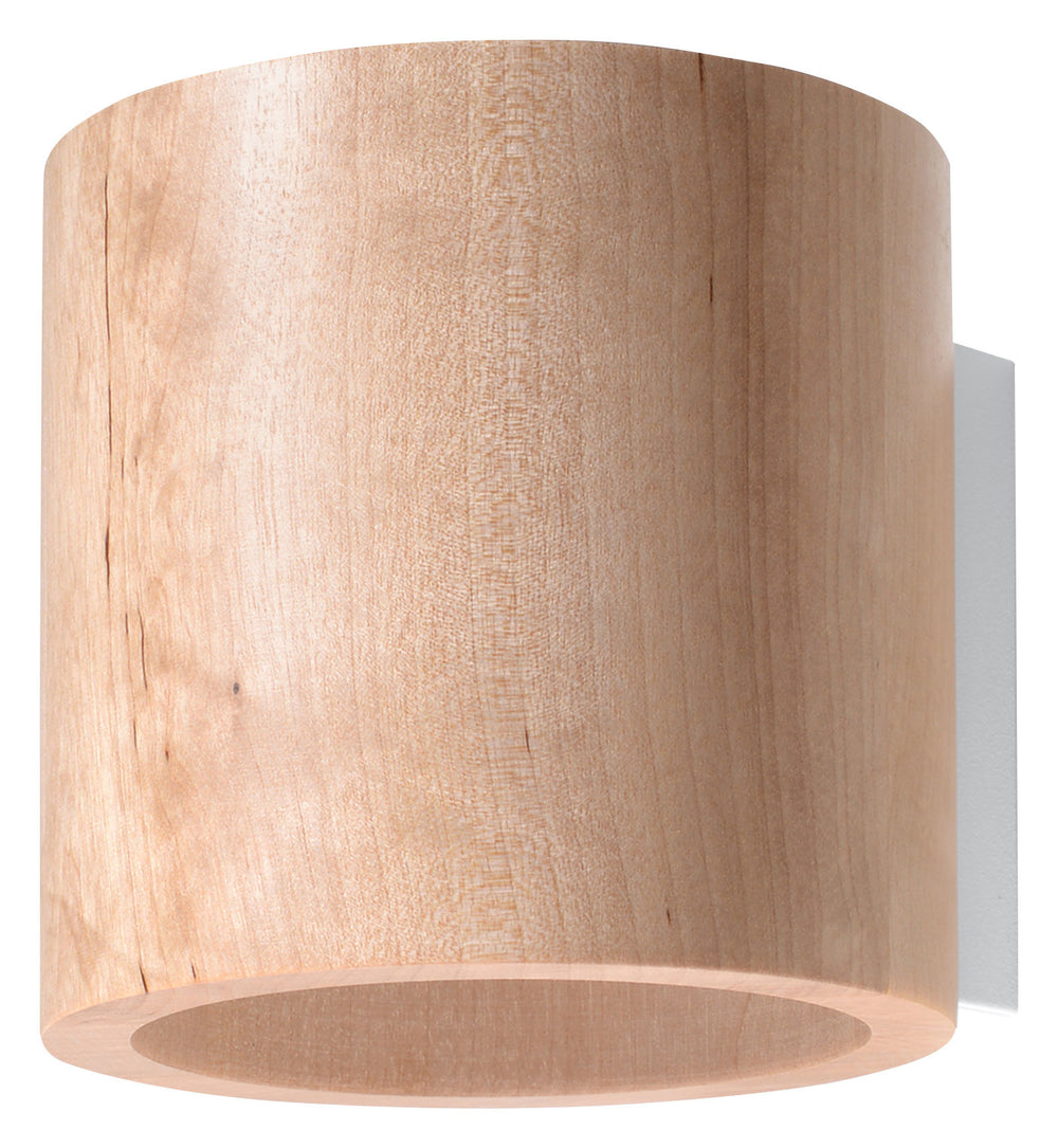 Sollux Lighting orbis wooden LED wall lamp, IP20, 220-240V, 50Hz, CE certified