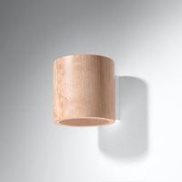 Sollux Lighting orbis wooden LED wall lamp, IP20, 220-240V, 50Hz, CE certified