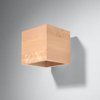 Sollux Lighting Wandlamp QUAD Tsong, wood finish LED, 50W, 220-240V, CRI 80+, IP20, CE certified