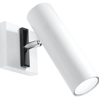 Direzione white wall lamp by Sollux Lighting with 50W LED capability