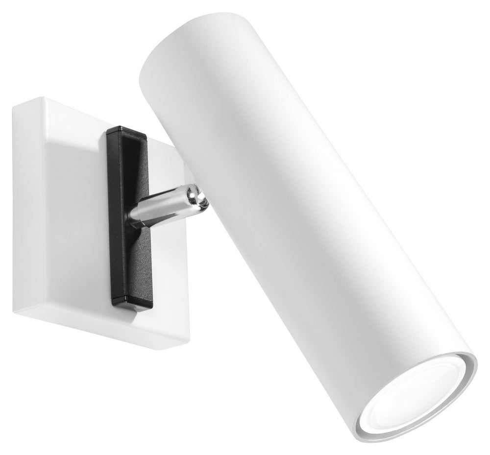 Direzione white wall lamp by Sollux Lighting with 50W LED capability