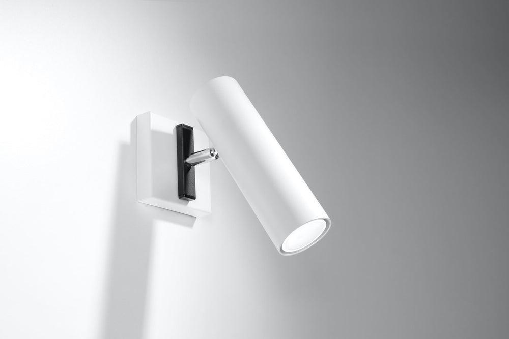 Direzione white wall lamp by Sollux Lighting with 50W LED capability