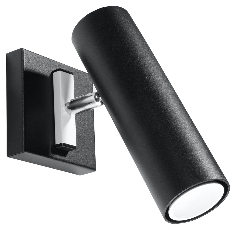 Sollux Lighting direzione black wall lamp, 220-240V LED, IP20, 80 CRI, 50W max