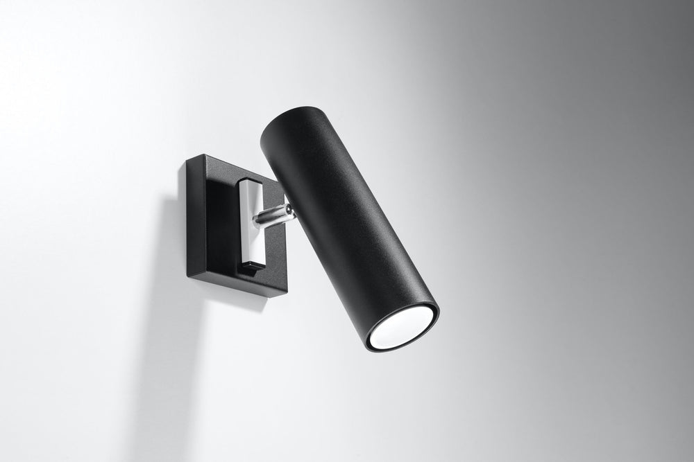 Sollux Lighting direzione black wall lamp, 220-240V LED, IP20, 80 CRI, 50W max