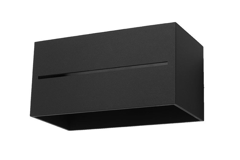 Sollux Lighting Lobo Maxi black LED wall lamp with 220-240V input