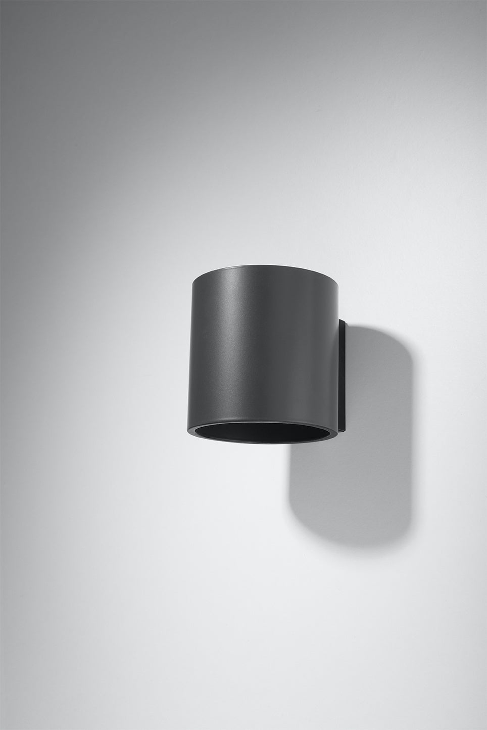 Sollux Lighting orbis 1 anthracite led wall light 220-240V IP20 durable aluminum