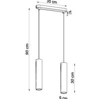 Sollux Lighting led lamp LINO 2 with 50W max wattage - 220-240V AC